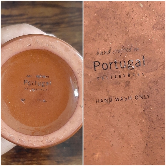 POTTERY BARN Jug Carafe with Orange and Brown Glaze handcrafted ceramic … - Picture 9 of 9